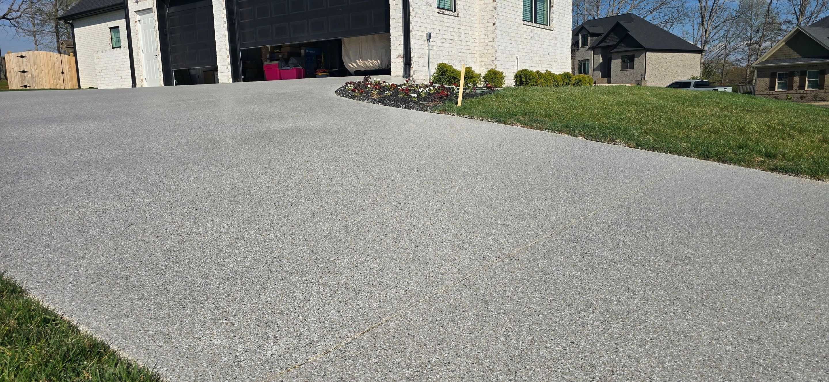 Driveway, Sidewalk, & Porch Using Claystone by Elite Floor Solutions