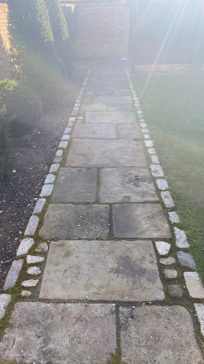 Patio Clean using honda 21 ltr/min by Ges Exterior Cleaning ltd