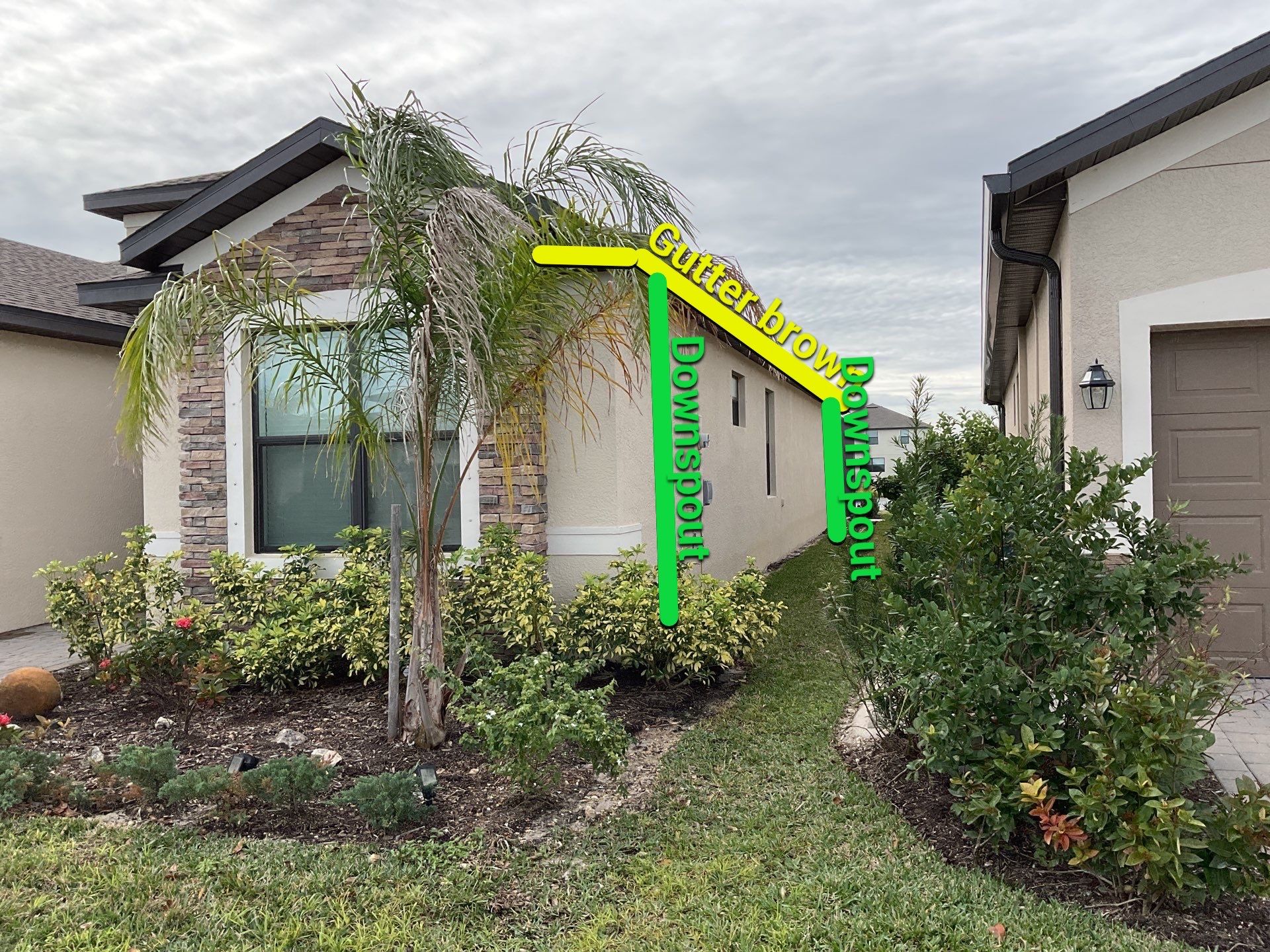 Gutter Brown Installation in Fort Myers FL by Gutter Professors