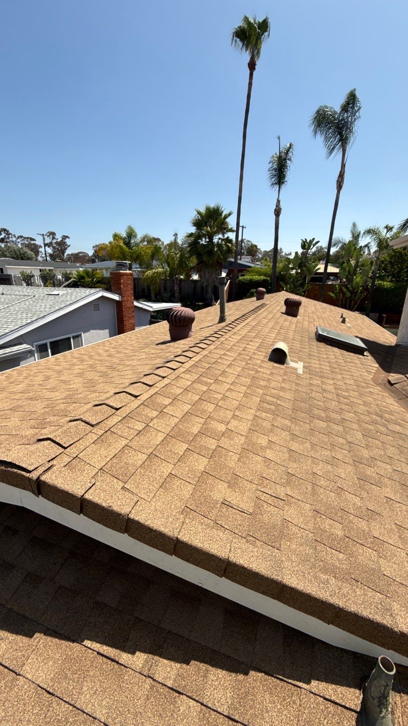 Asphalt Shingle Roof Repair and Fascia Maintenance in San Diego by Reliable Roofing San Diego Inc.