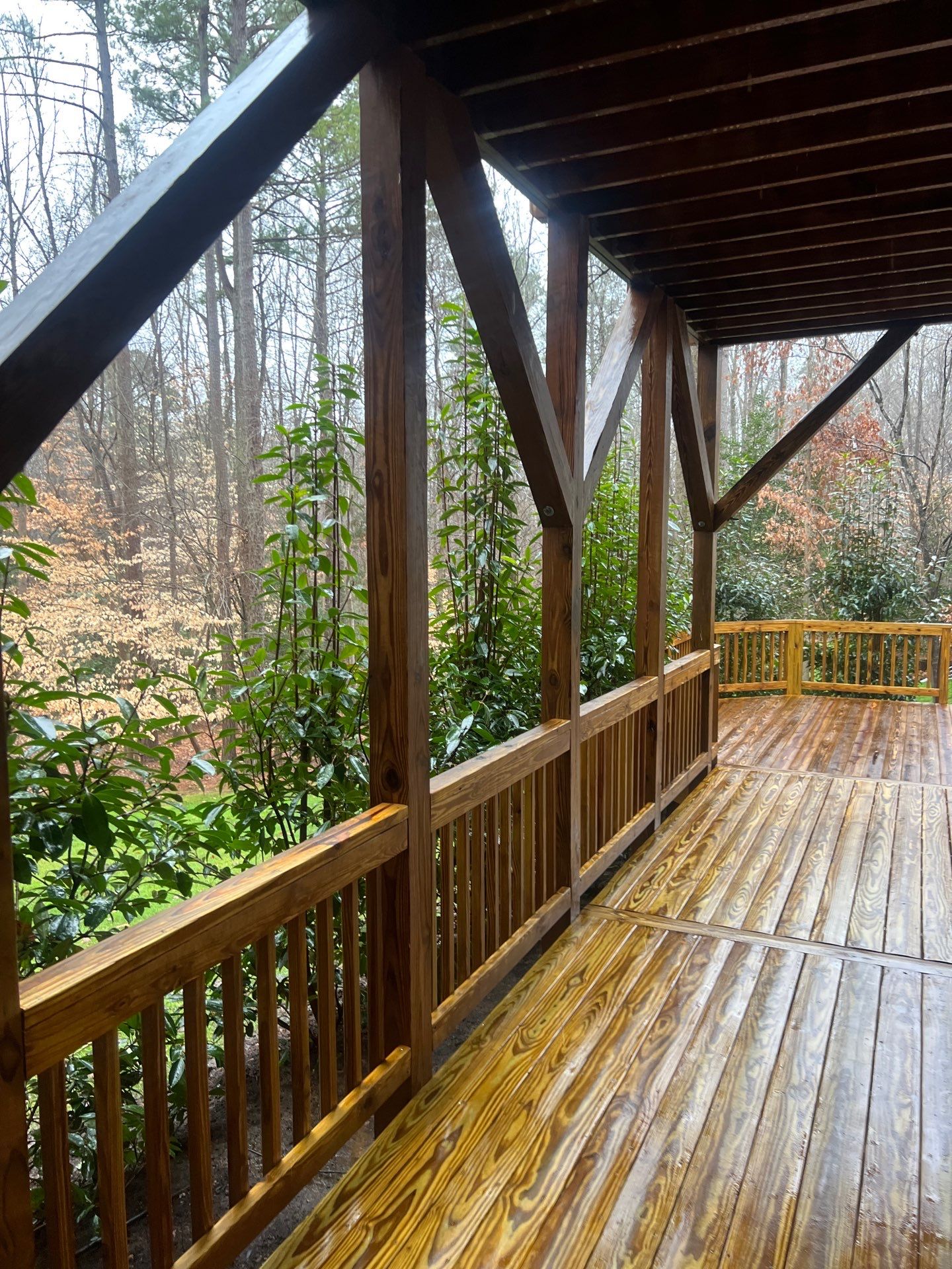 Multi level Deck coated with Wood Sealant by DuraSeal