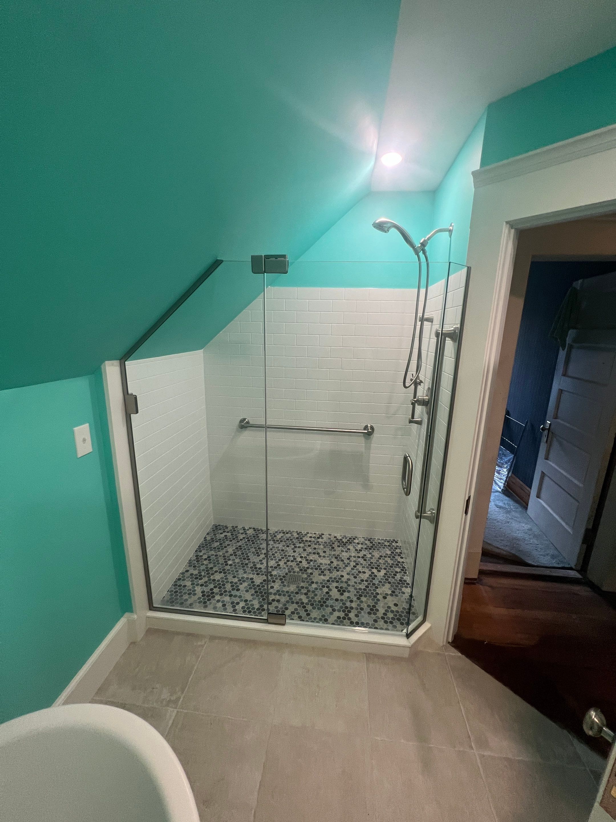Bathroom Remodel w/ Swanstone Shower Walls & Slipper Tub by Chagnon Building & Remodeling LLC