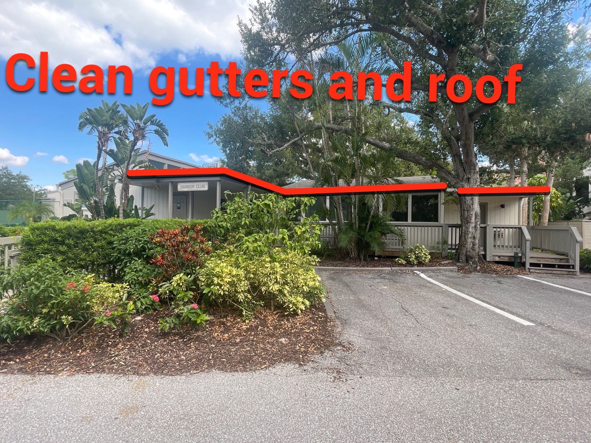 Clean Gutters and Roof in Sarasota FL by Gutter Professors