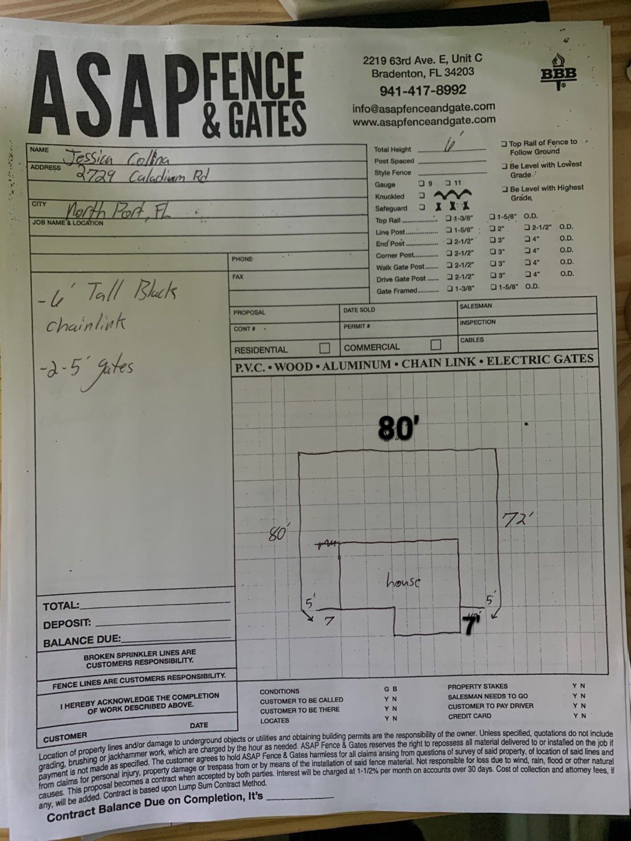 Chain-link Fence Installation using Chain-link Fence by Asap fence and gates, LLC