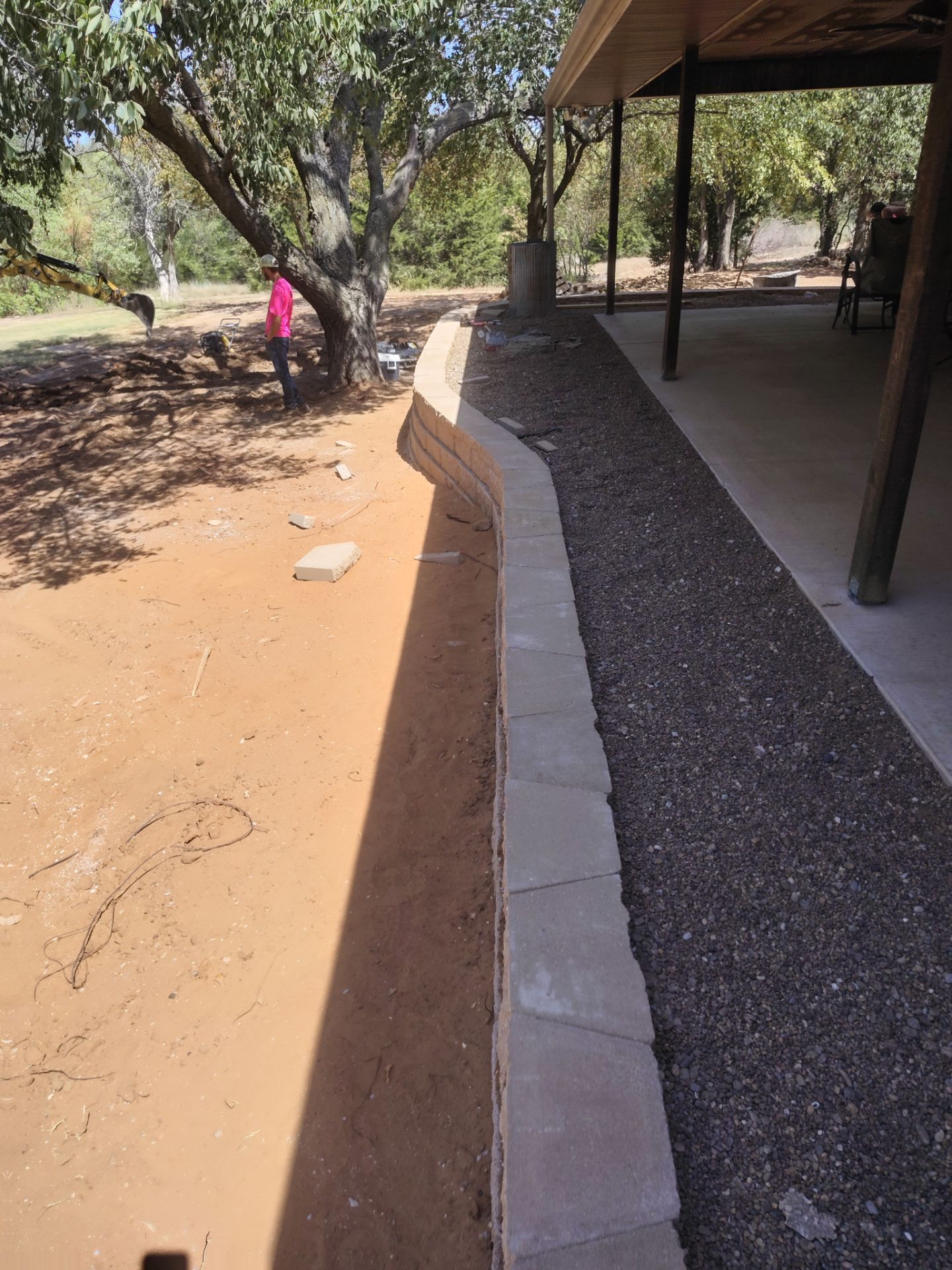 Retaining Wall by Clays Services Inc