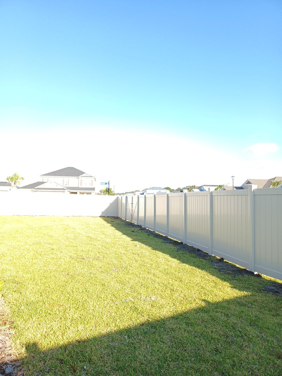 Palmetto, FL 6ft. Tall Tan Vinyl Privacy Fence  by Asap fence and gates, LLC