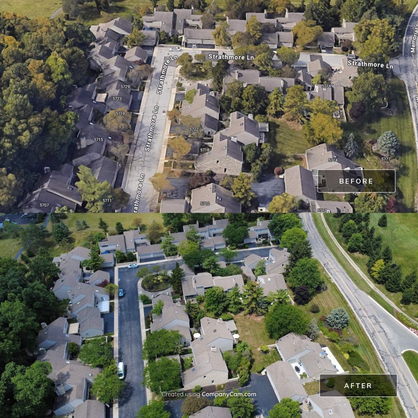 Roof Maxx Commercial Before & After Pictures by Roof Maxx of Columbus, OH