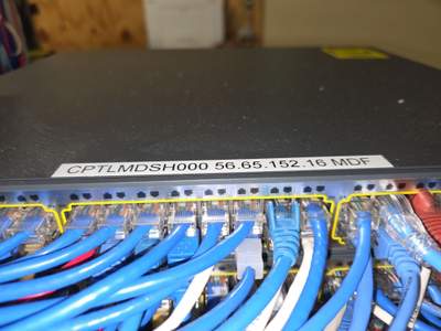 Structured cabling installation by CimaSolutions