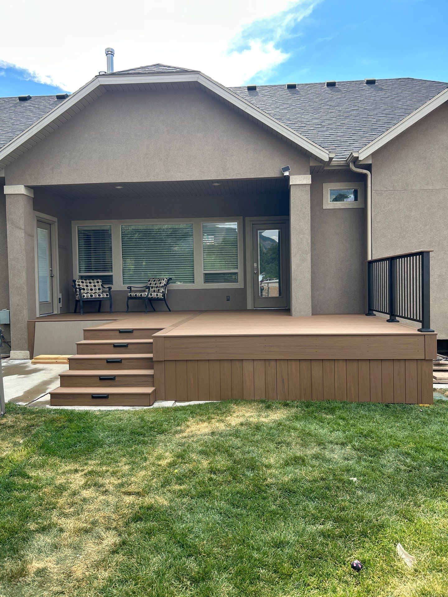 Hot Tub Deck with Cocktail Rail by SAGE Decks