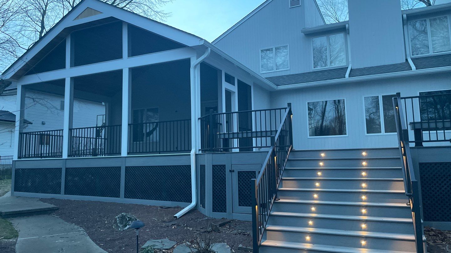 New Deck with Porch In Marlboro by deck guardian