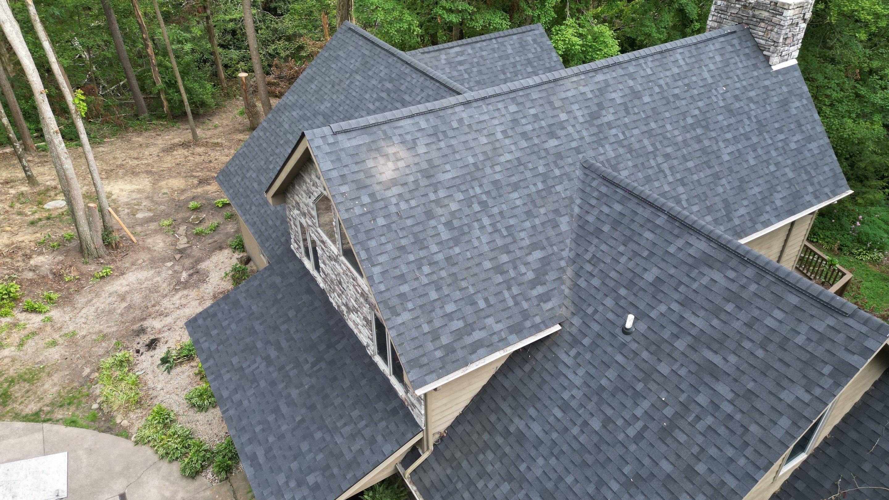 Residential Roofing Installation using Duration Series Shingles - Onyx Black by RoofX 