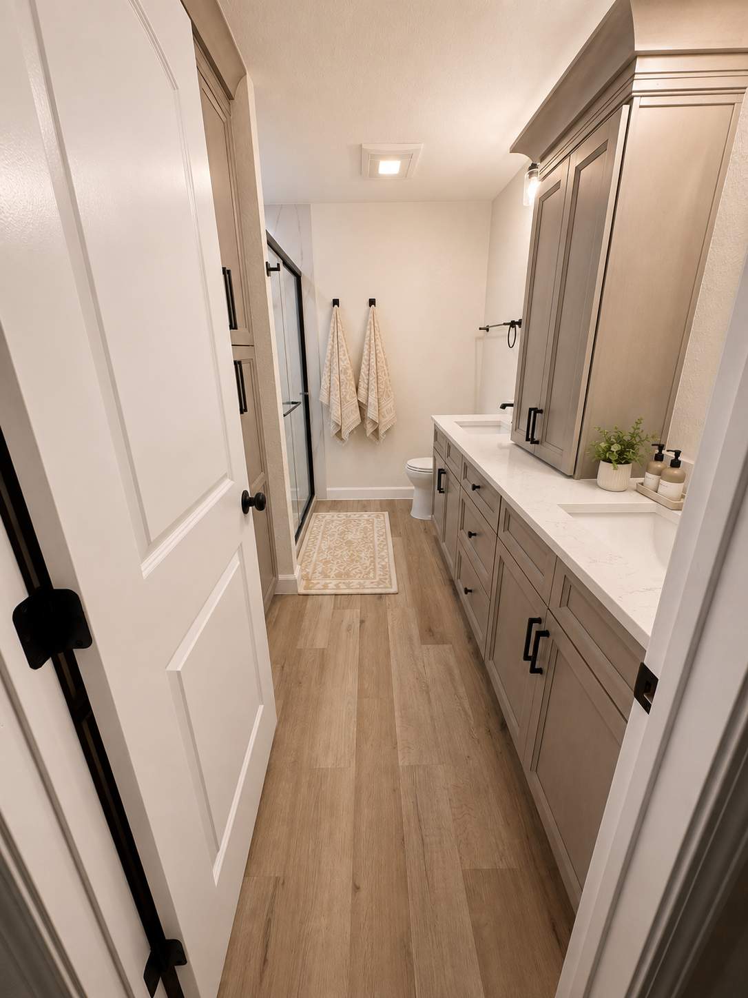 Northwest San Antonio Bathroom Remodel with Custom Storage & Walk-In Shower by Legacy Bath and Kitchen