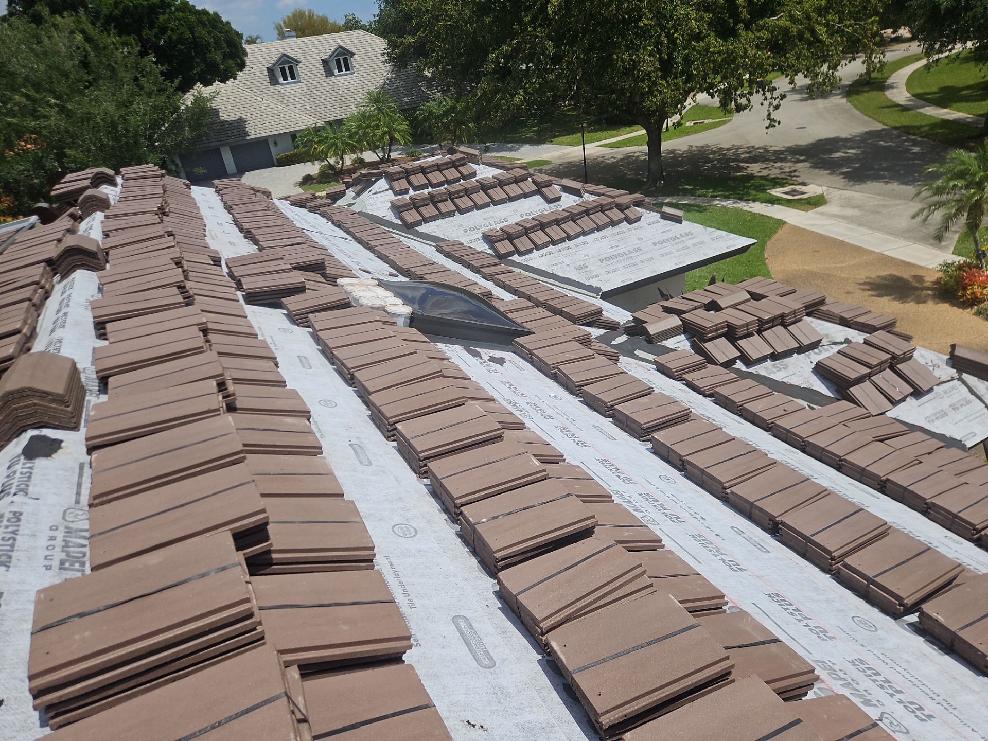 Residential Roofing Installation using Eagle Roofing Tile by BLUES BROTHERS ROOFING