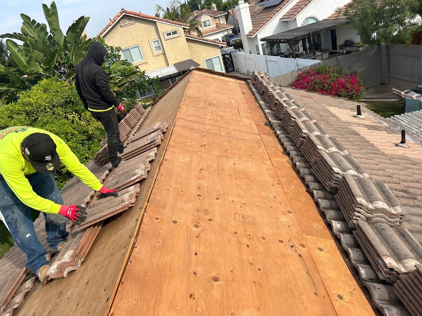 Comprehensive Concrete Tile Roof Replacement and Structural Wood Repair in Chula Vista by Reliable Roofing San Diego Inc.