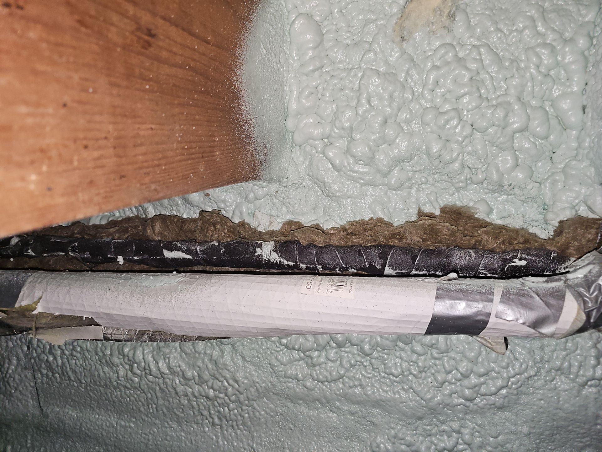 Basement Exterior Walls using Crawl Space Liner by NYS Foam & Energy