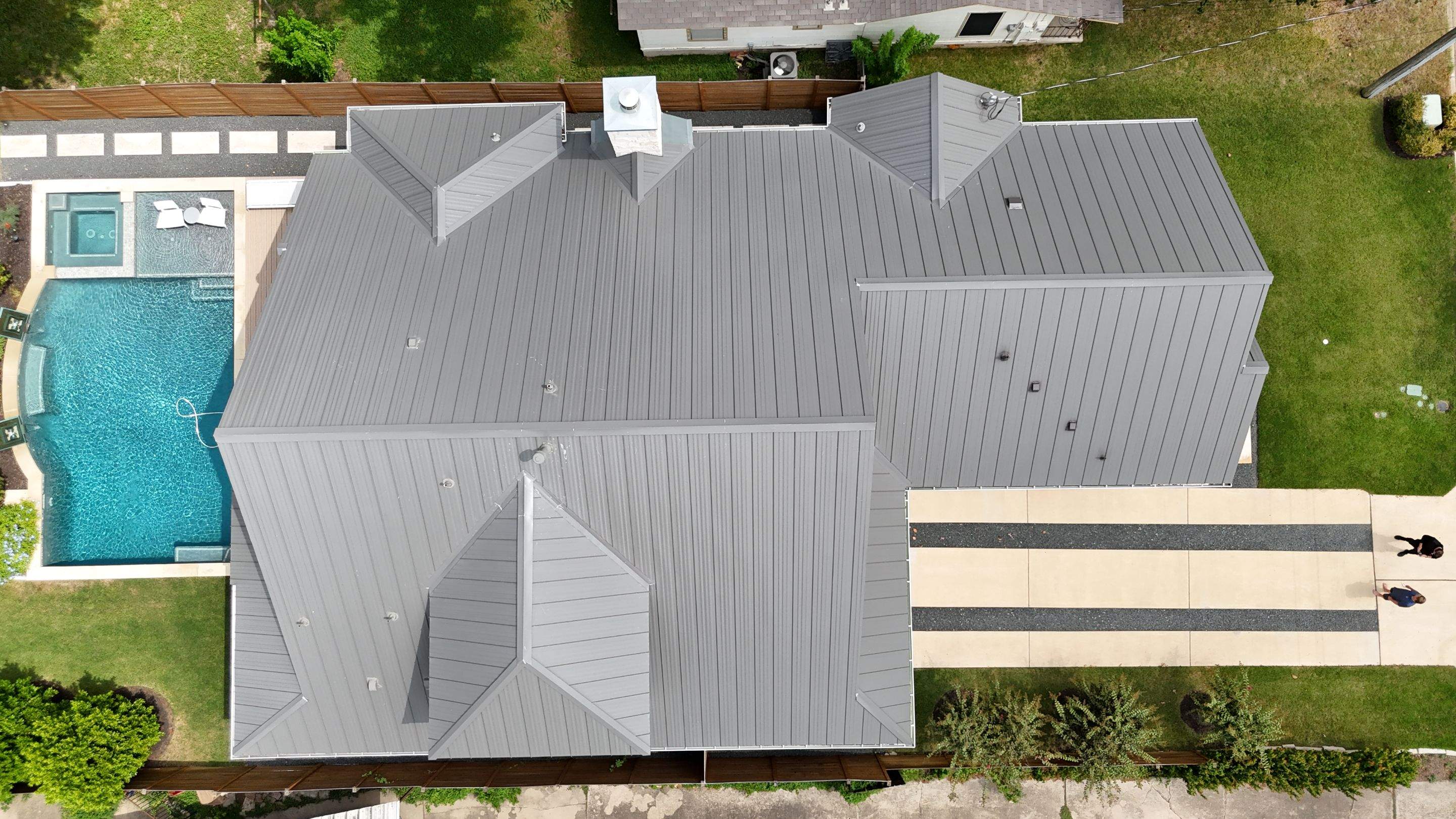 Charcoal Grey - L&A Metals LLC Type FF100, Hidden fastener/Standing Seam by RoofsOnly.com