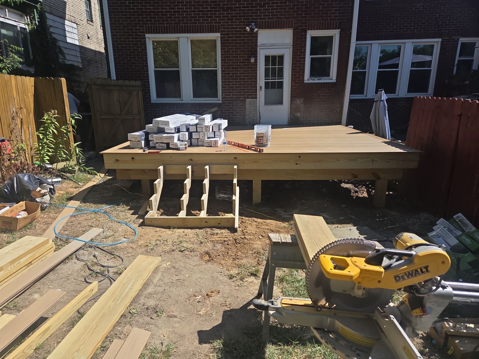 Deck build  by Cousins Roofing Siding & Decks