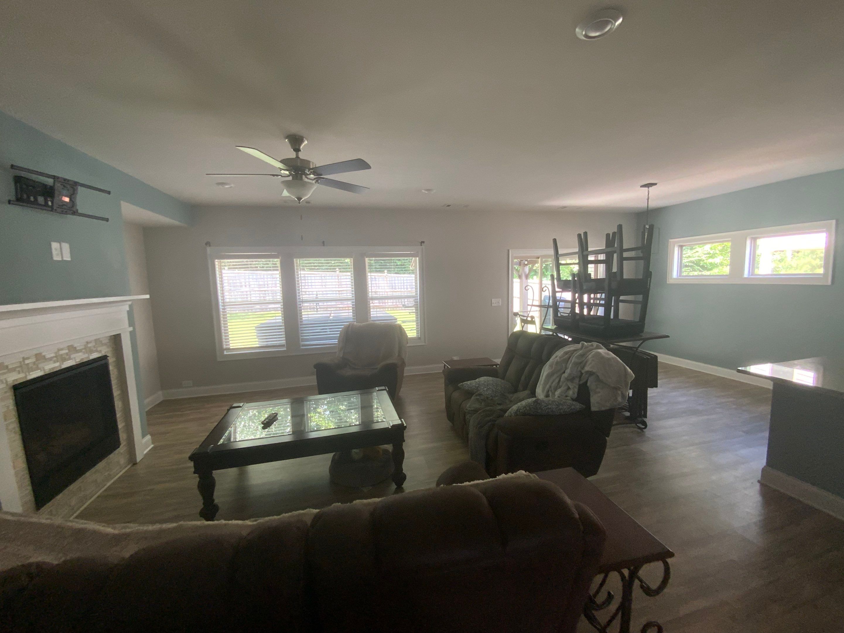 Interior House Painting and Accent Wall Installation in Canton by Swift Home Renovations