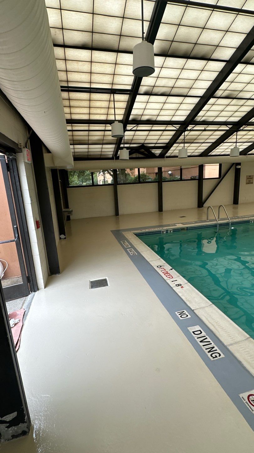 Hotel Pool Deck Project in Cranberry Township by Floors in a Day, Inc