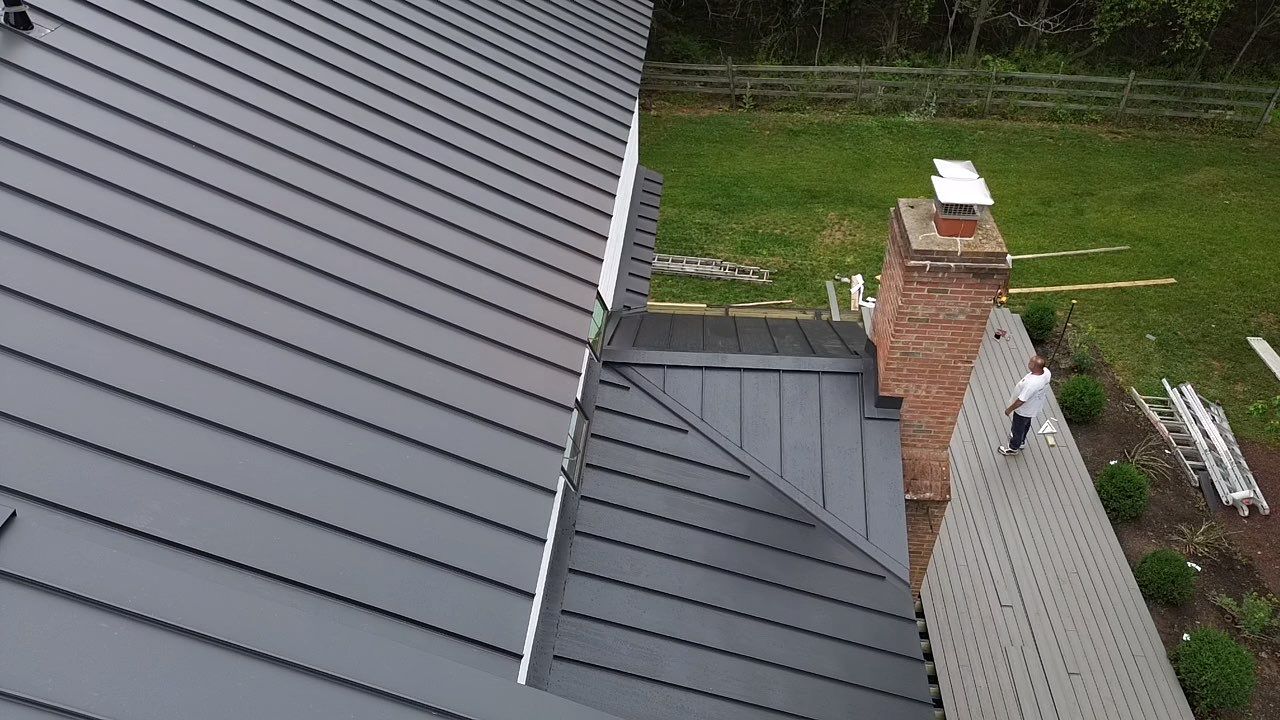 Gorgeous Standing Seam Roof Color Black by CMNG LLC