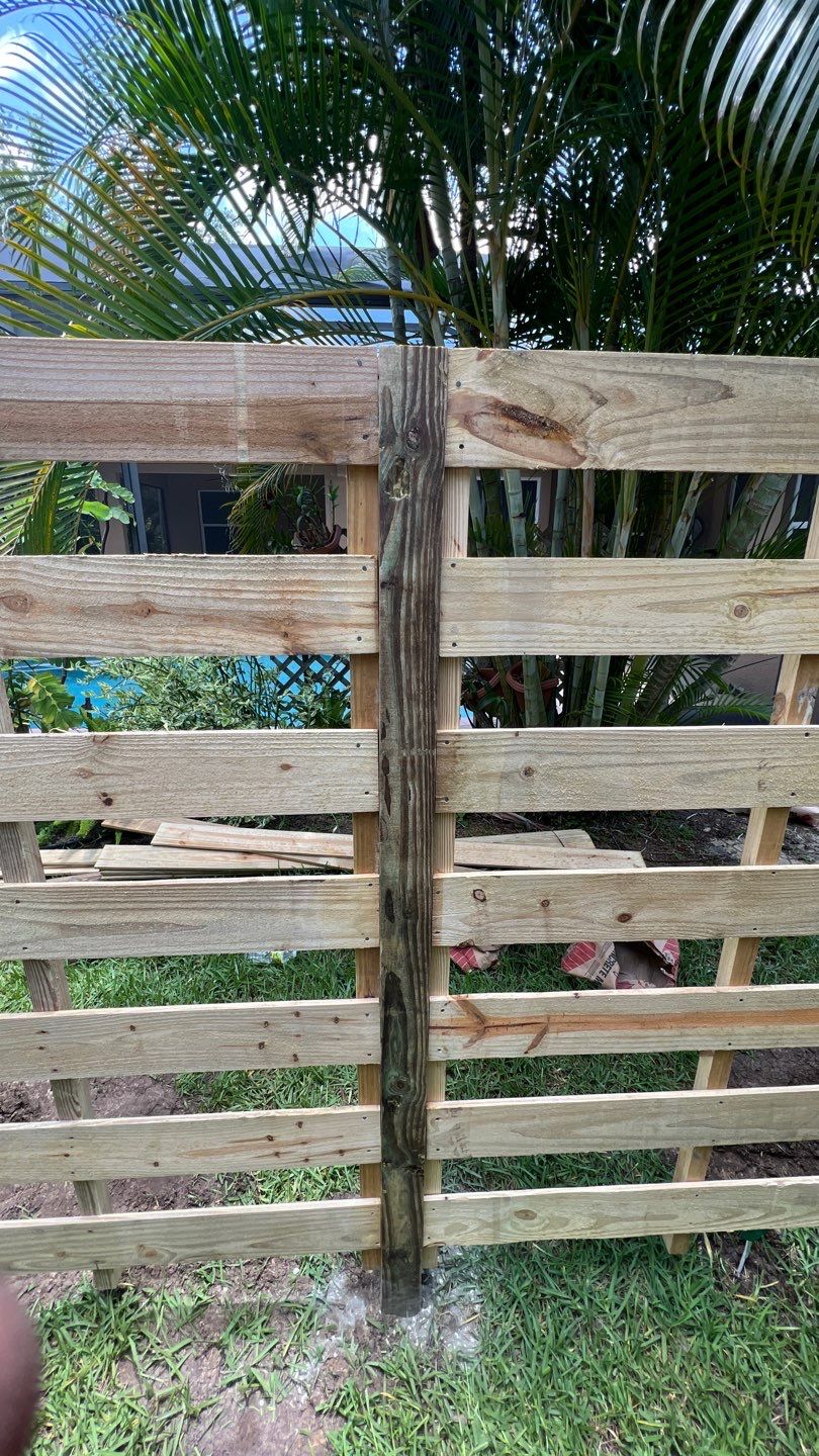 Osprey, FL 6ft. Tall Treated Horizontal Shadowbox Wood Fence by Asap fence and gates, LLC