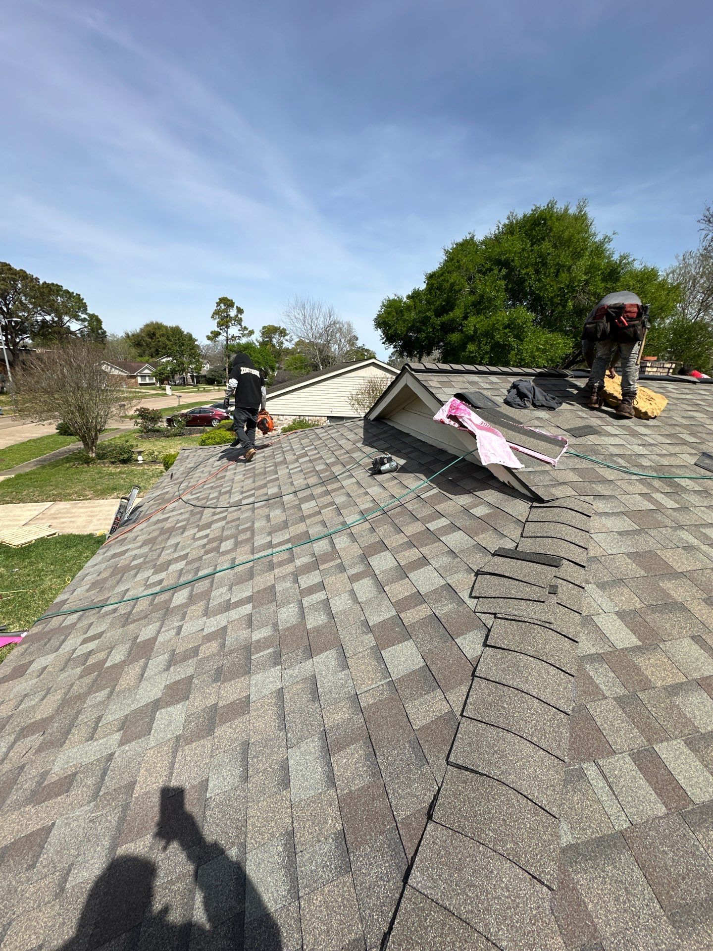 Project in Houston by Motion Roofing