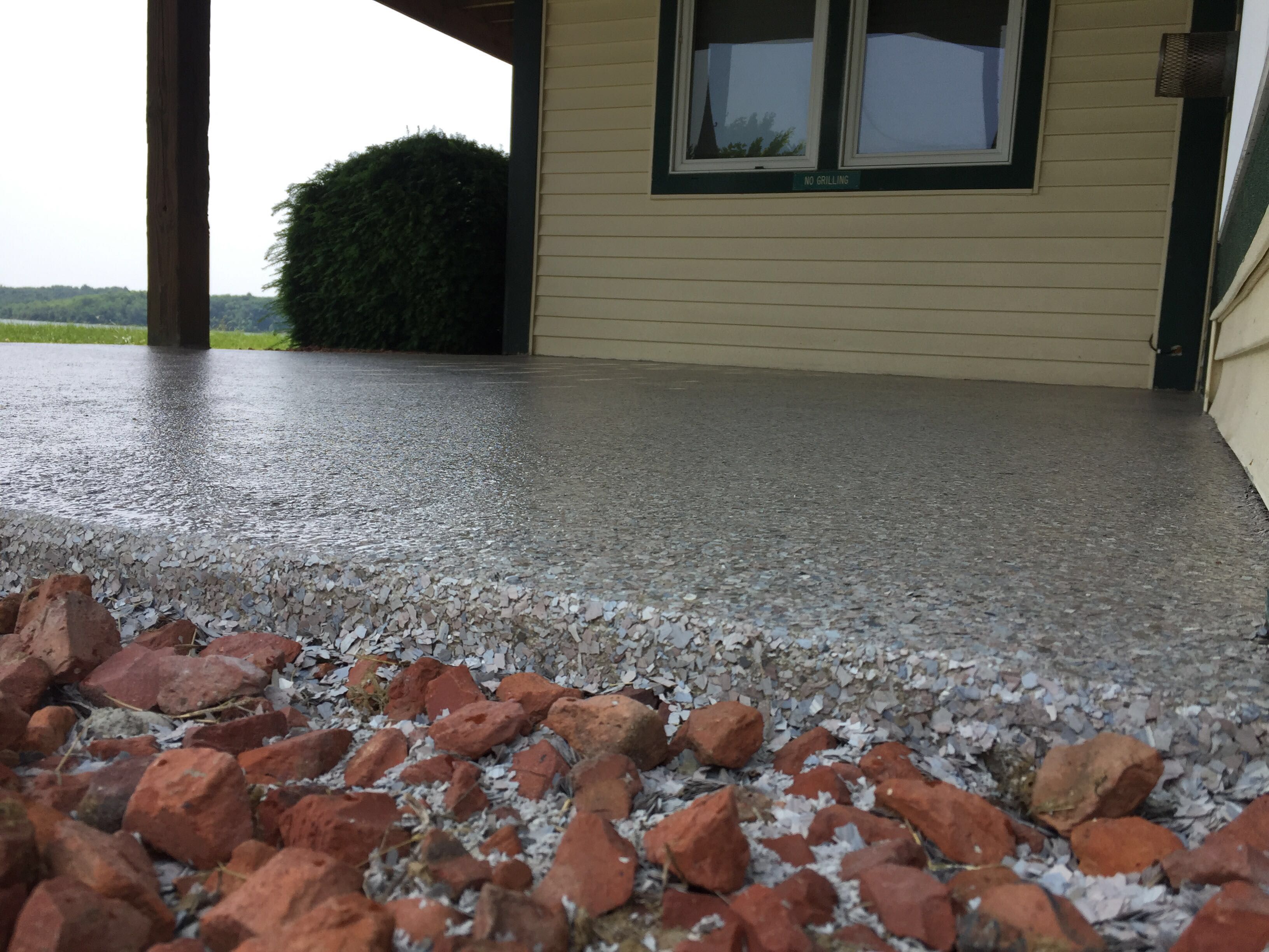 Patio Installation using Fieldstone by Your1DayFloor.com