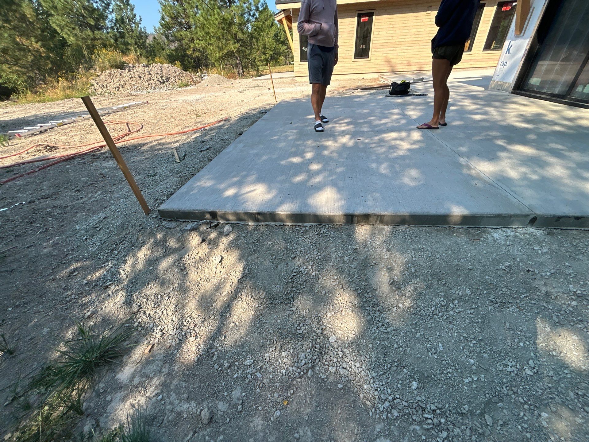 New Construction Concrete Patio and Garage Polyurea Floor Coating in Dover by Croc Coatings, LLC