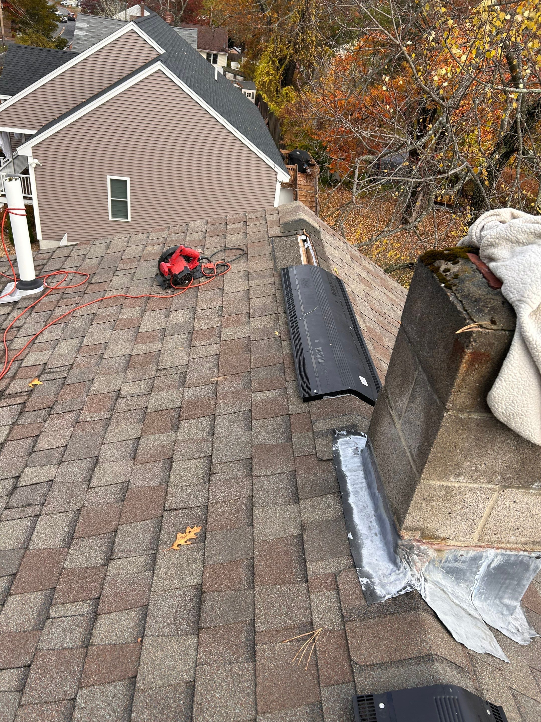 Tewksbury Leaking Skylight Replacement with Complete Ventilation System by Mighty Dog Roofing of Greater Middlesex County