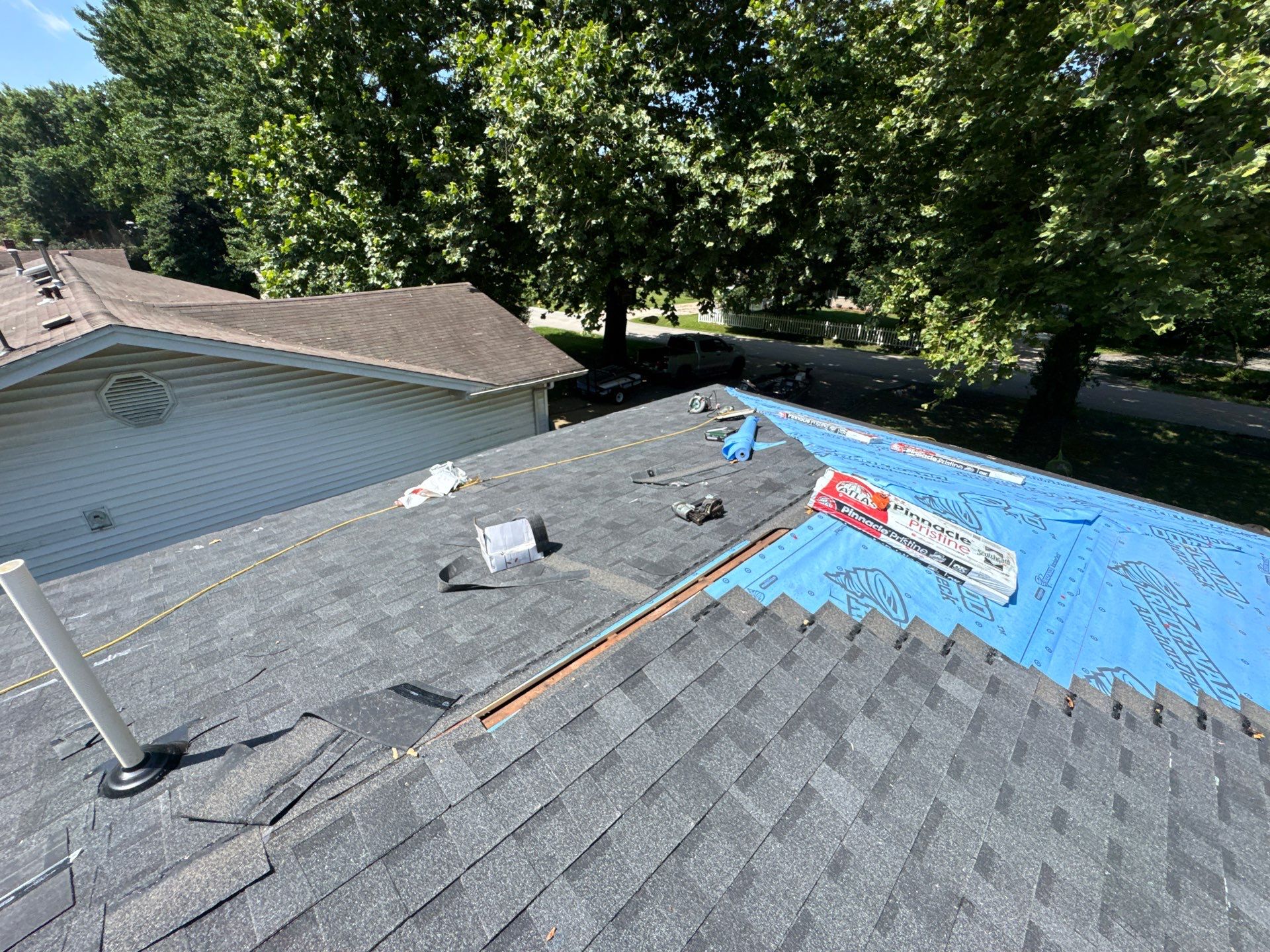 Residential Roofing Install - Atlas Pinnacle Pristine Shingles - Color Black Shadow  by Titan Commercial & Residential Roofing 