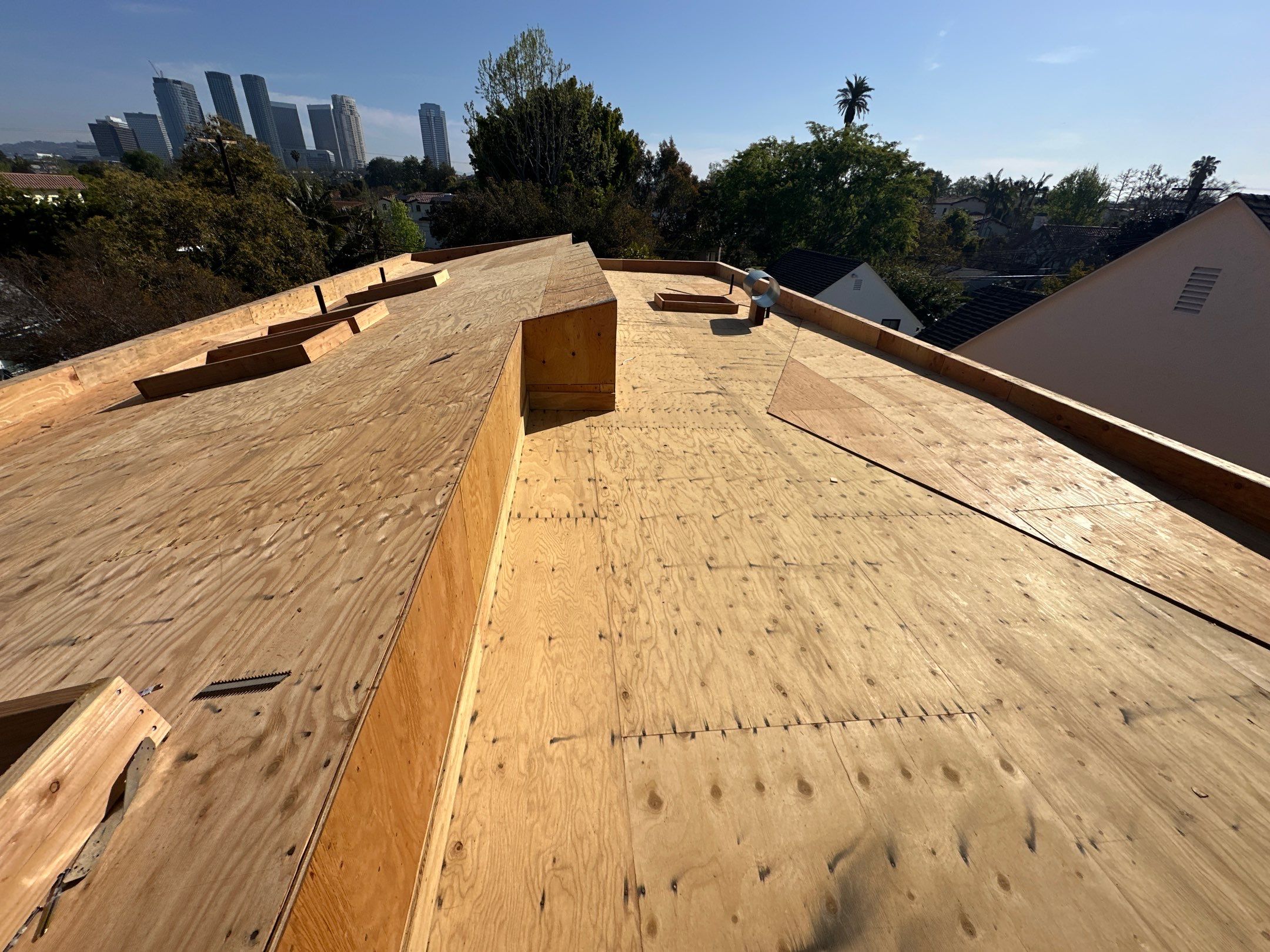 Residential Solar Panel Installation and Custom Roof Deck in Los Angeles by AWS Solar