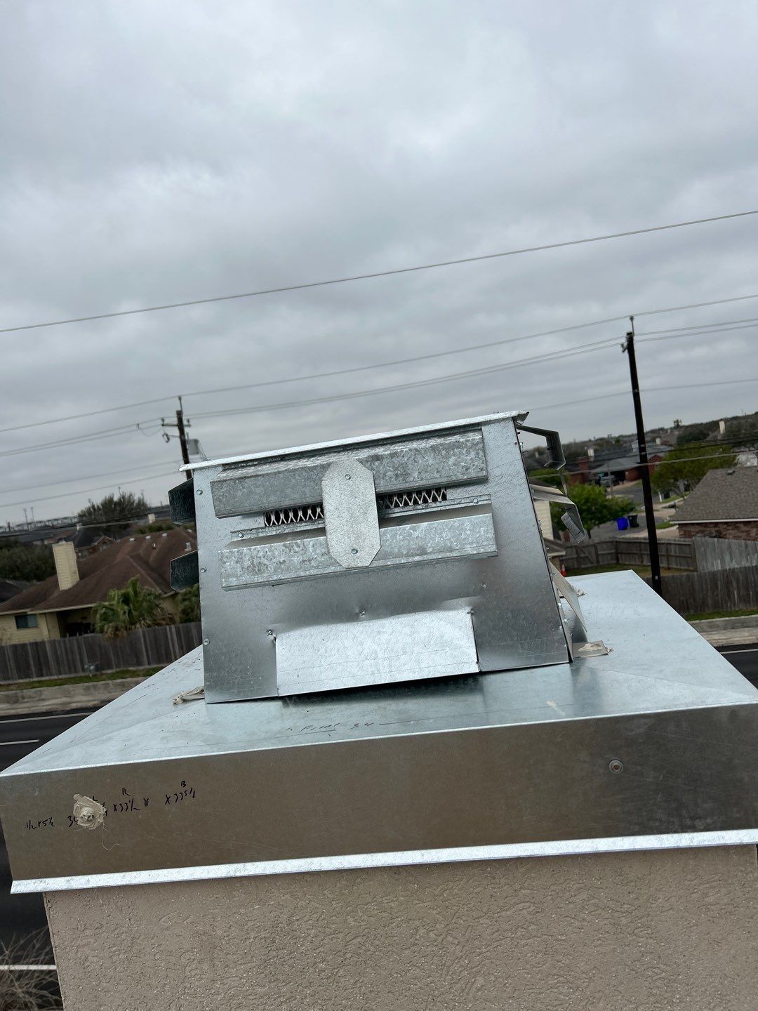 Residential Roofing Repair using Galvanized Chimney Cap & Chase by Lighthouse Roofing