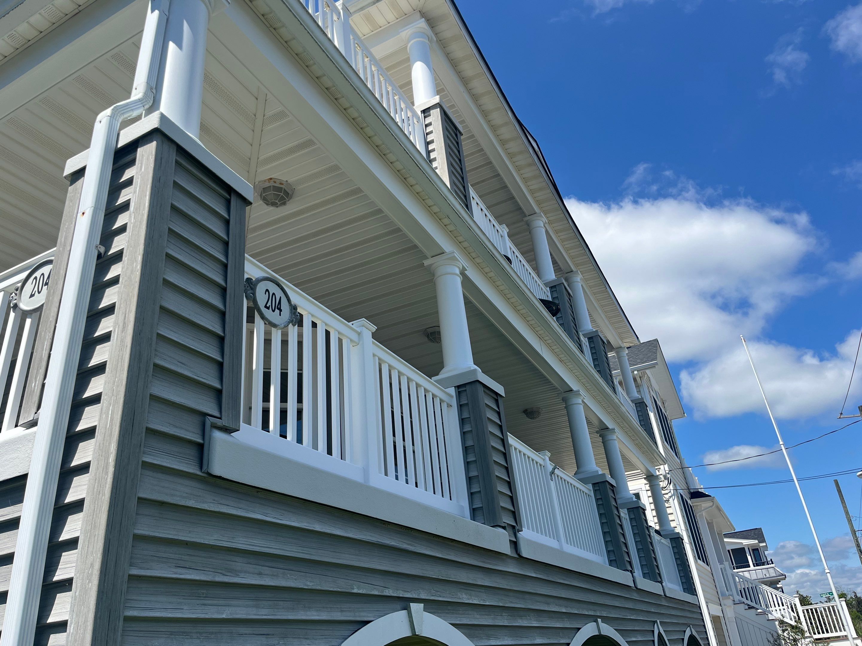 Exterior painting - Columns & Beams Ocean City, NJ by FreshCoat Works LLC