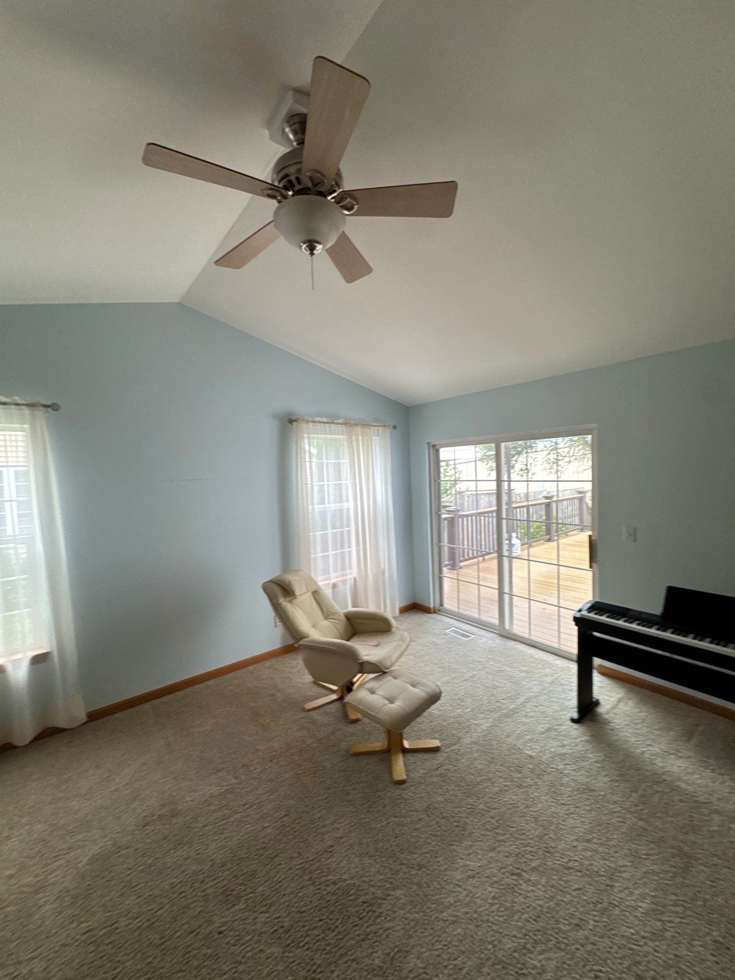 Living Room Wallpaper Removal and Interior Painting by OCS Contracting Services