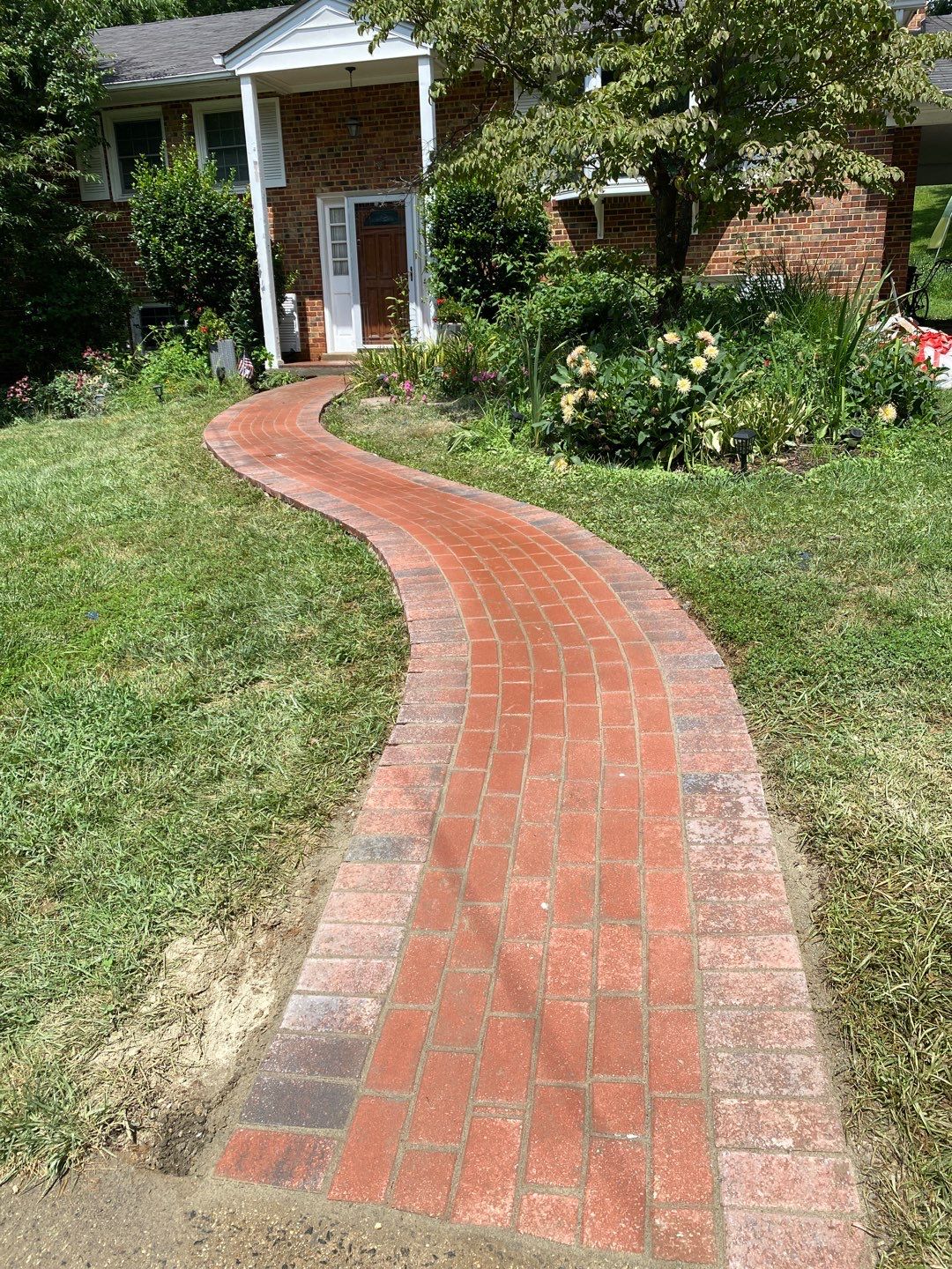 porch  using Brick pavers, porch columms , rooff update   by Jesus Master Handyman LLC 