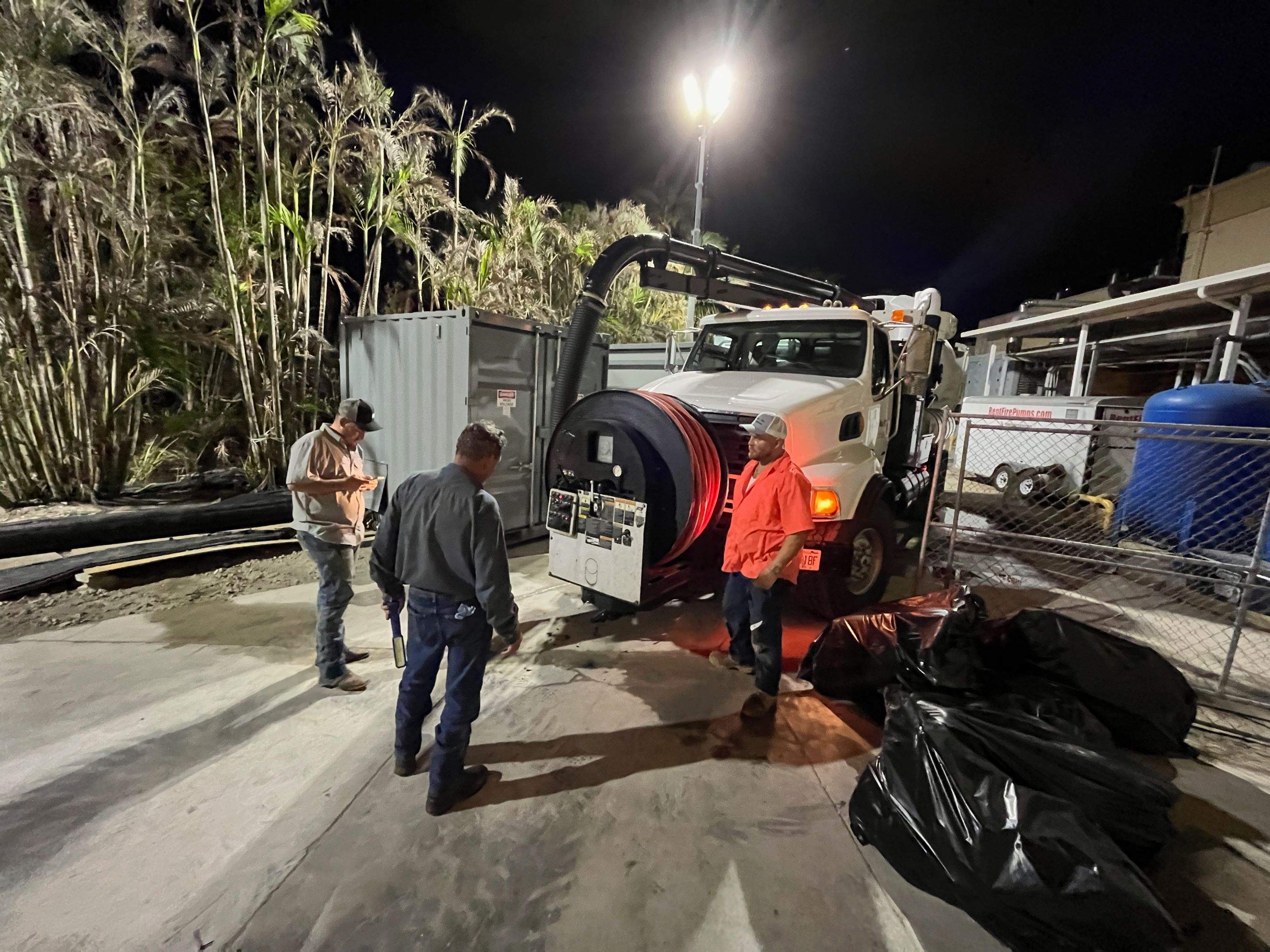 Ritz-Carlton NW Service Area Drain Cleaning by APS Power & Water