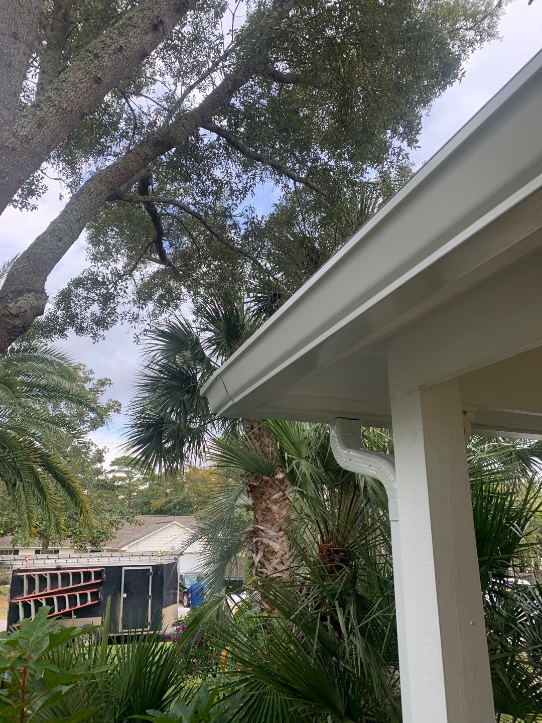 Downspout Installation + Gutter Guards in Santa Rosa FL by Gutter Professors