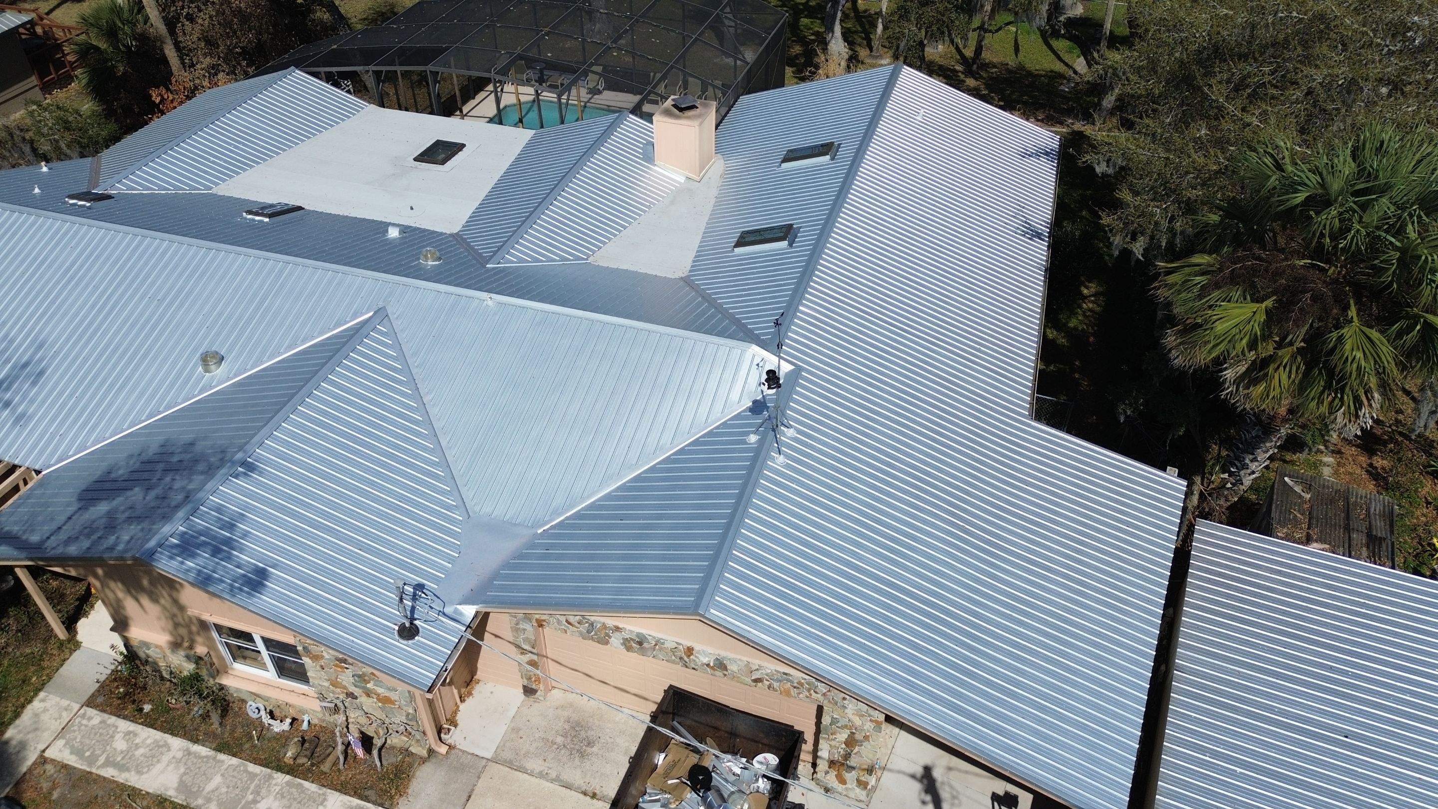 Ultra Rib Panel Galvalume Finish by Gold Key Roofing