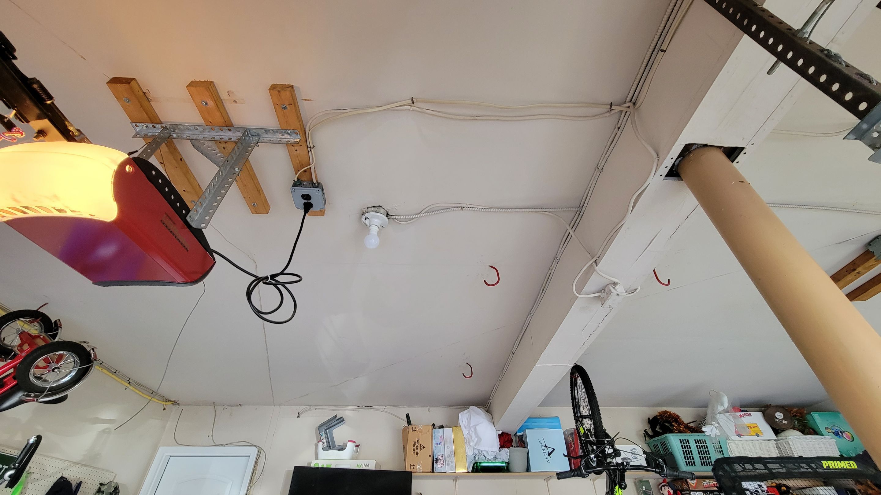 Garage Floor in Mt. Everest, Walls/Ceiling in White by Spectrum Painting, LLC