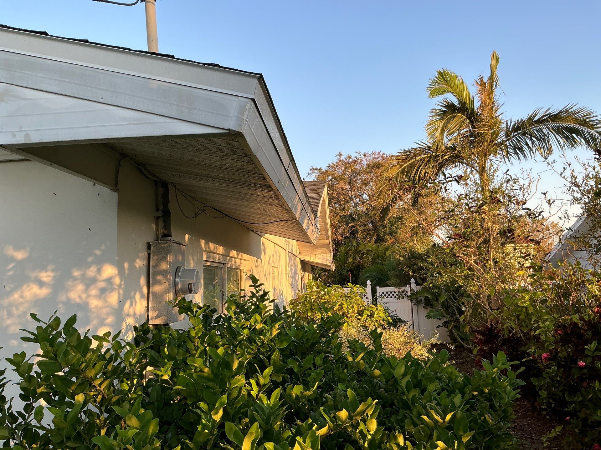 Soffit White Vinyl Installation FL by Gutter Professors