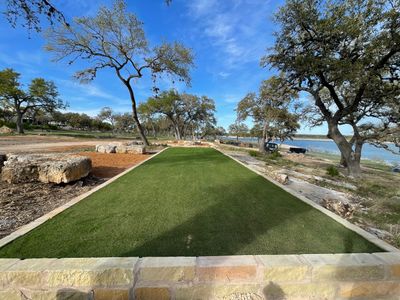 Lakeside Firepit and Turf Area