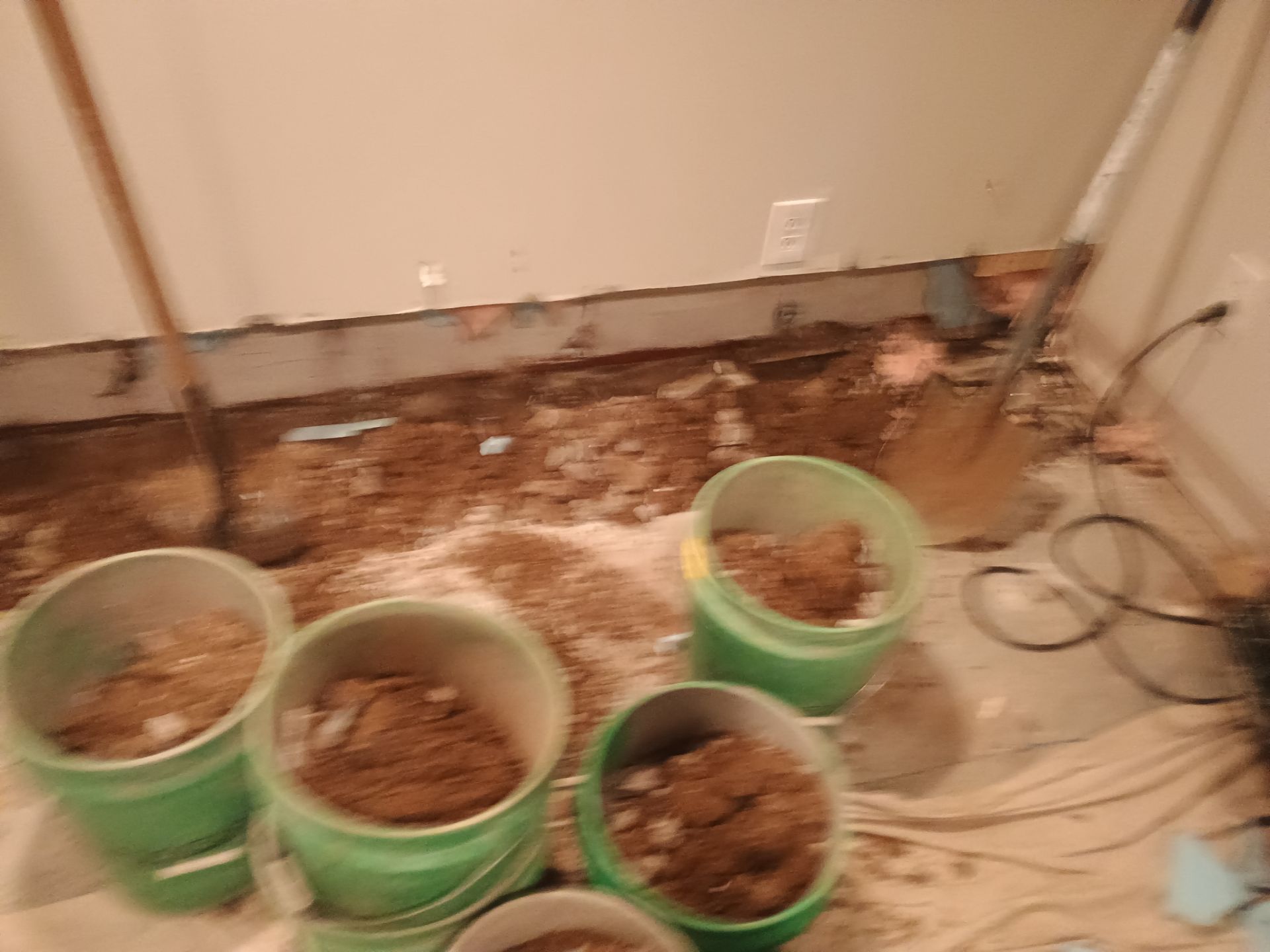 Interior Drain Tile in a Finished South Minneapolis Basement by Waterproofing Northeast