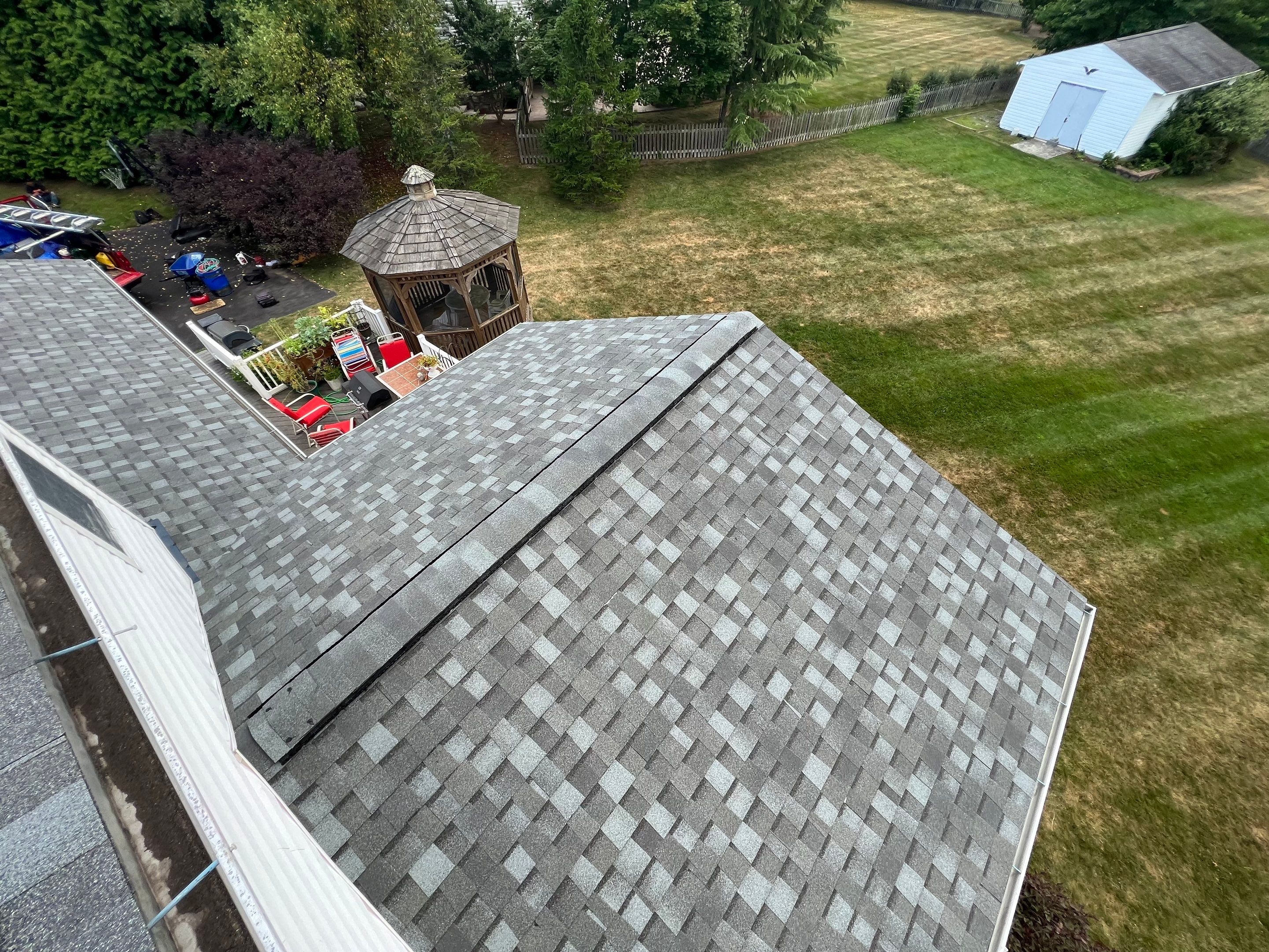 Residential Roofing Installation using Atlas Pinnacle Pristine Coastal Granite Architectural Shingles by Frederick Roof Repair