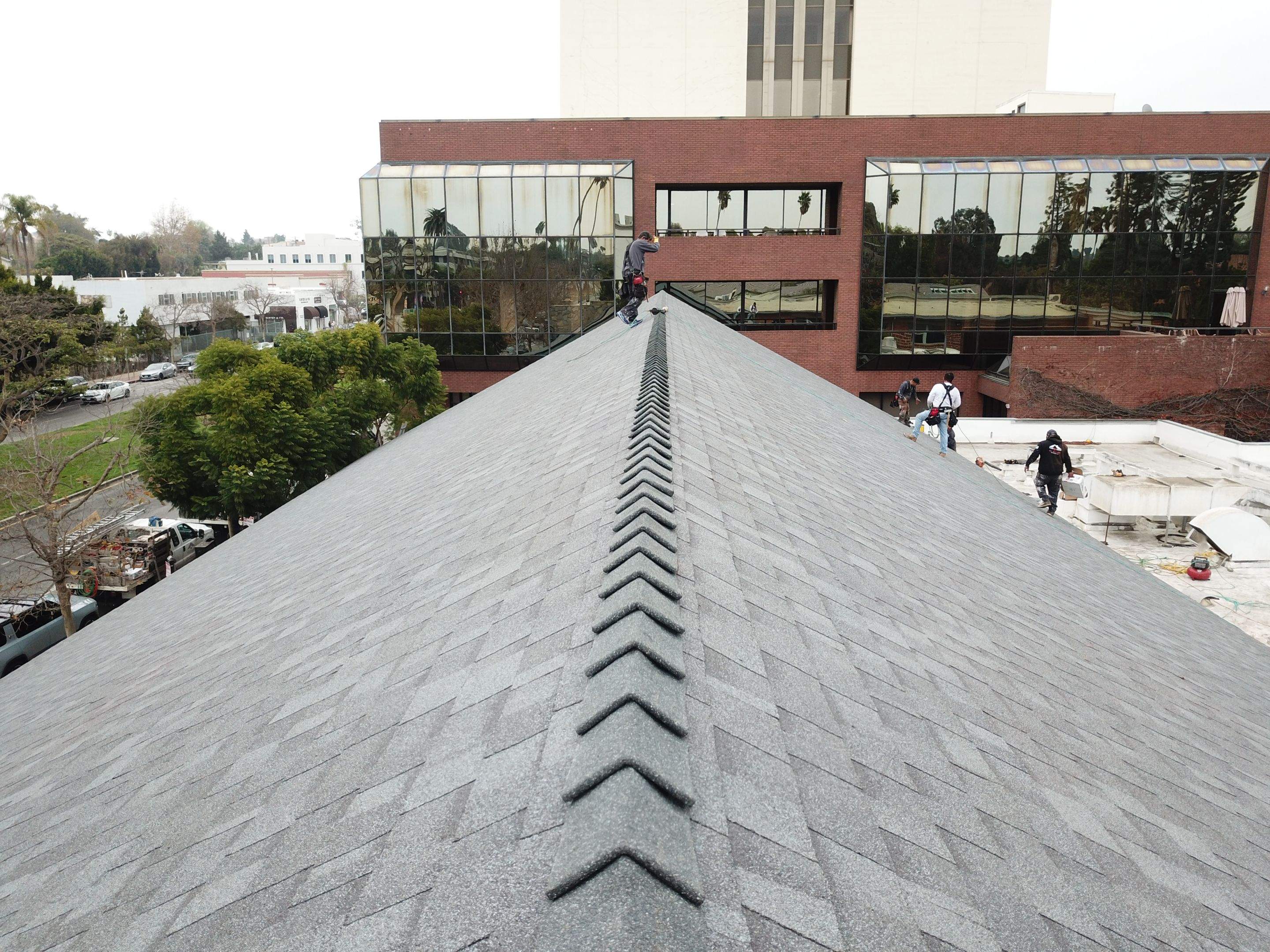 Brentwood Presbyterian Church - New Roof Installation using Owens Corning Duration Cool Shingles by Hull Brothers Roofing
