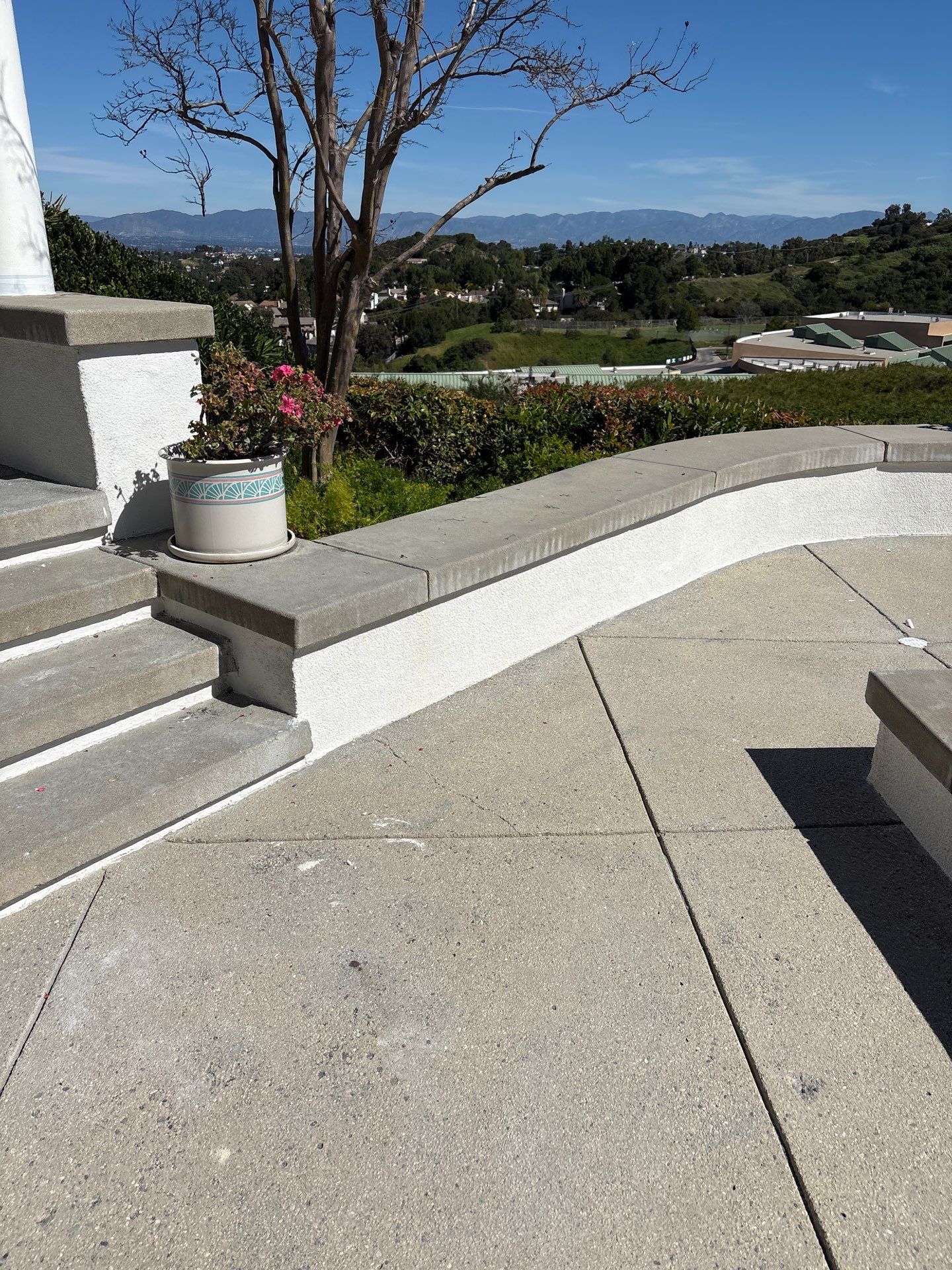 Sandblasting Concrete Back Patio In Calabasas, CA by La Power Washing Inc