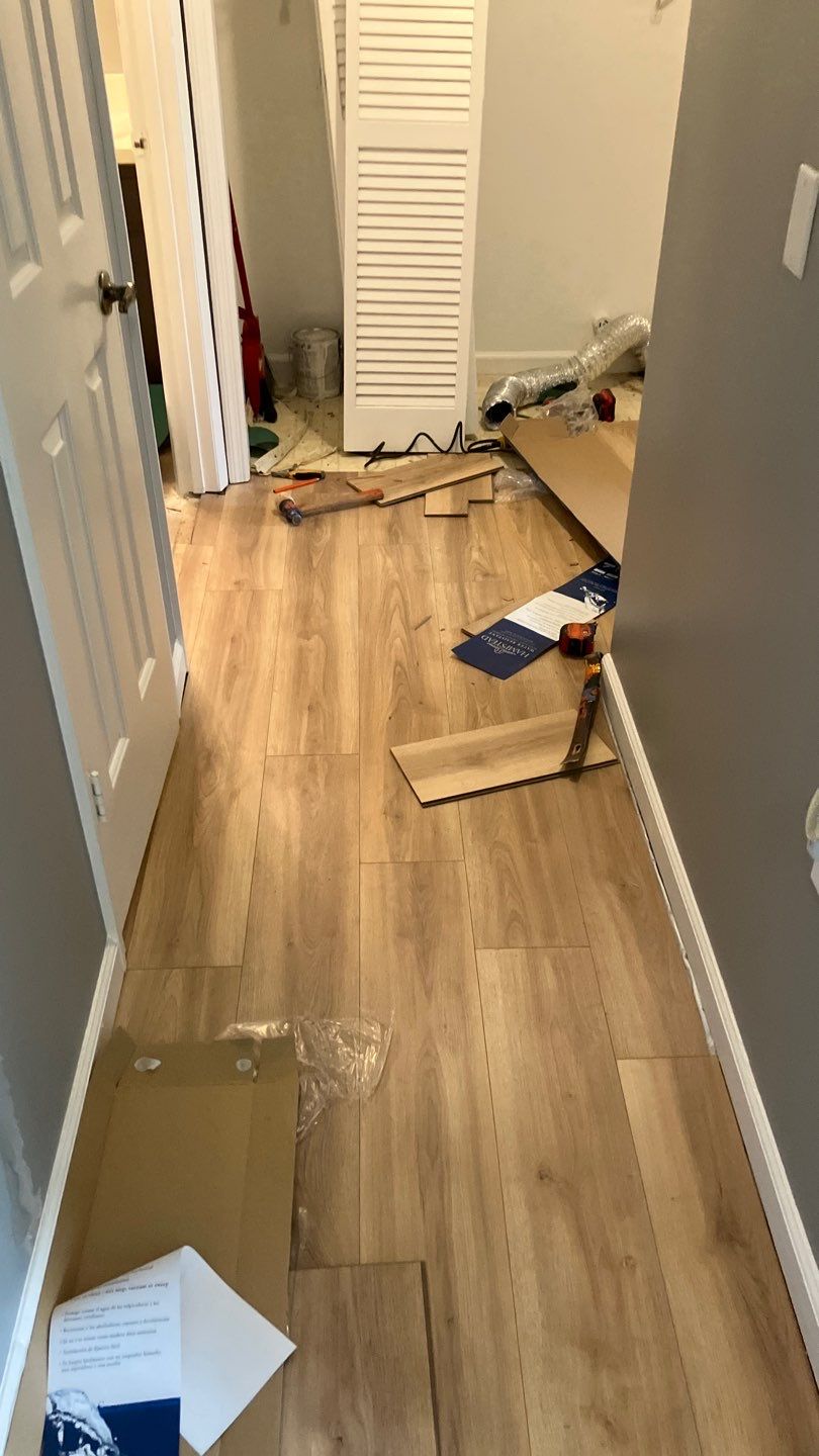 Laminate Installation in Bedroom  by Footprints Floors of Nashville