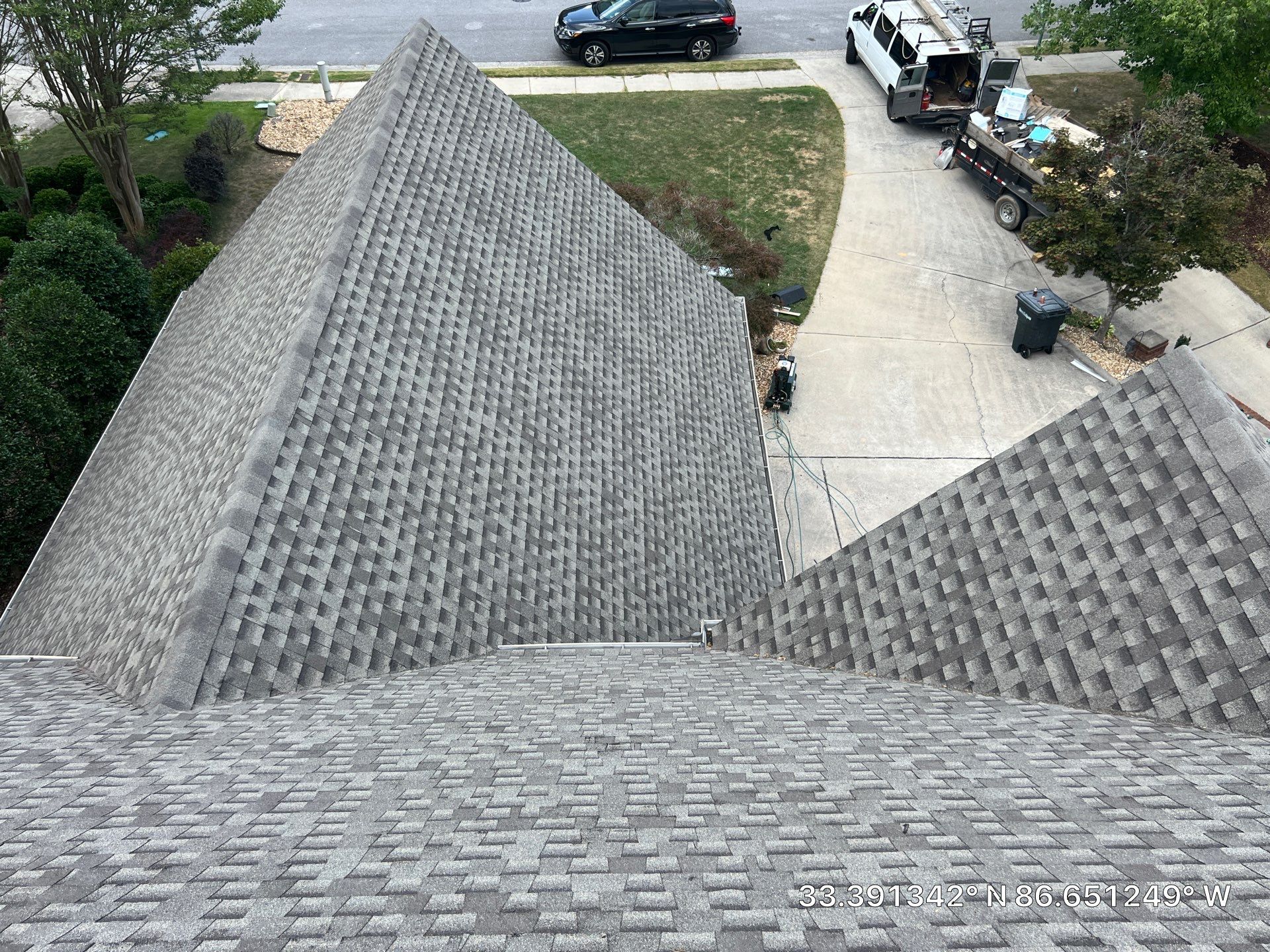 Shingle/Gutter Replacement in Hoover (Weatherwood) by The Roofing Dudes
