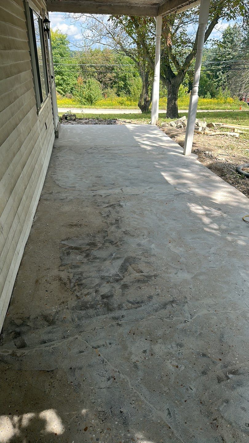 Basement + Porch Project in Clinton by Floors in a Day, Inc