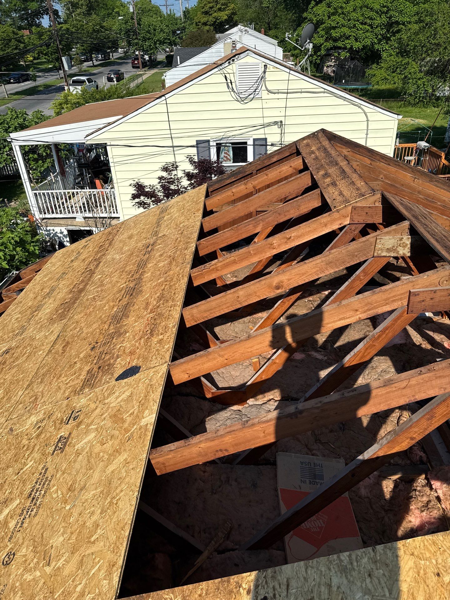 Residential Roofing Installation using GAF HDZ SHINGLES by La Bendicion Contruction Llc