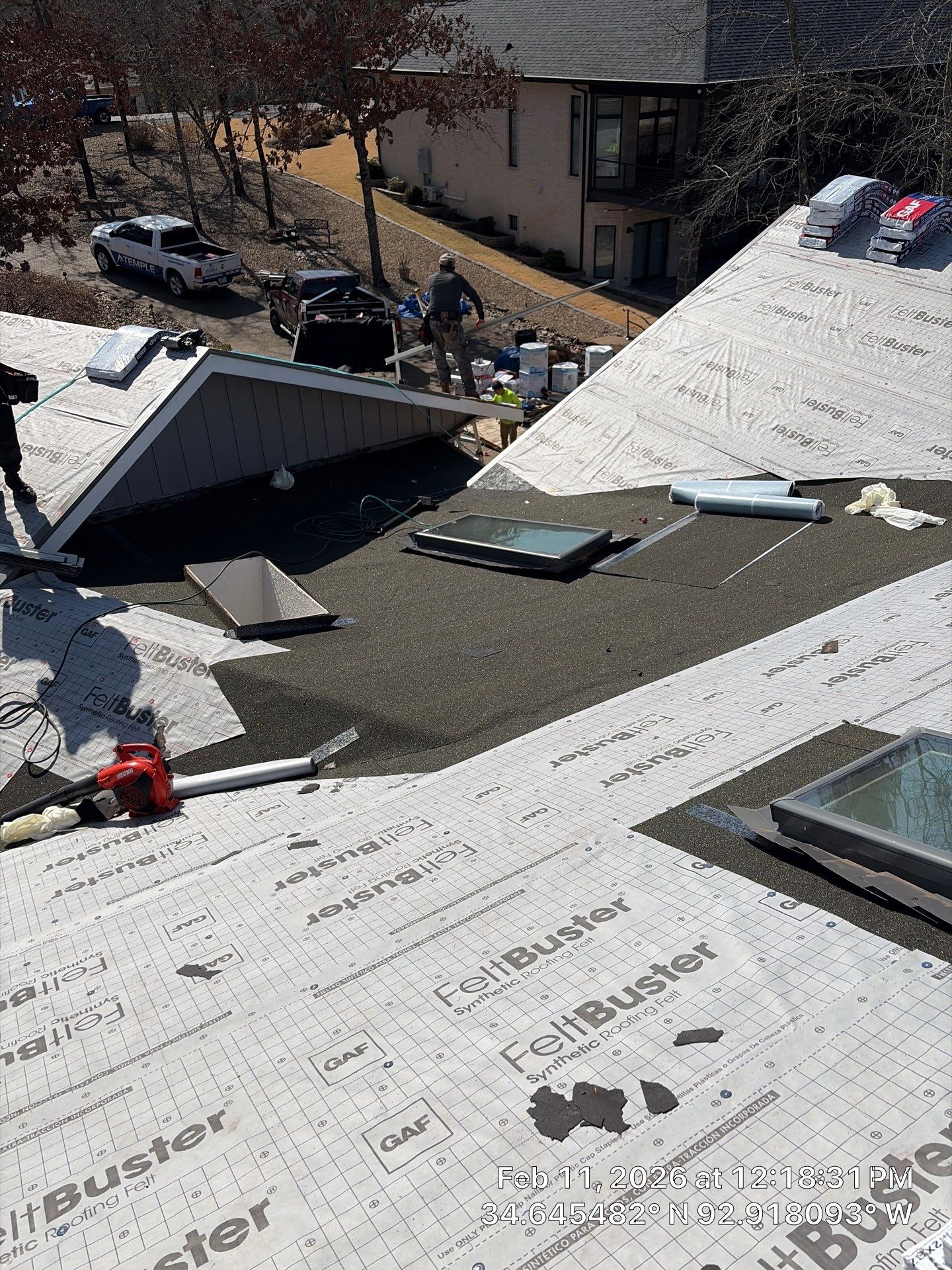 GAF Timberline HDZ Shingle Roof Installation in Hot Springs Village by Temple Roofing and Exteriors
